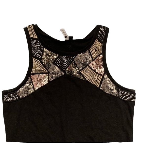 COTTON On embroidered metallic sequin bodycon tank top dress - Picture 2 of 8